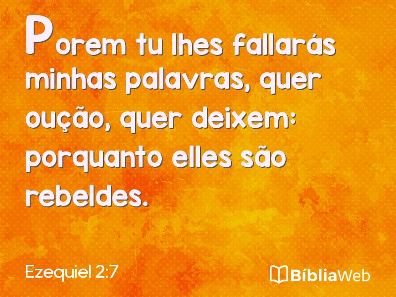 Ezequiel 2:7 em imagem para compartilhar
