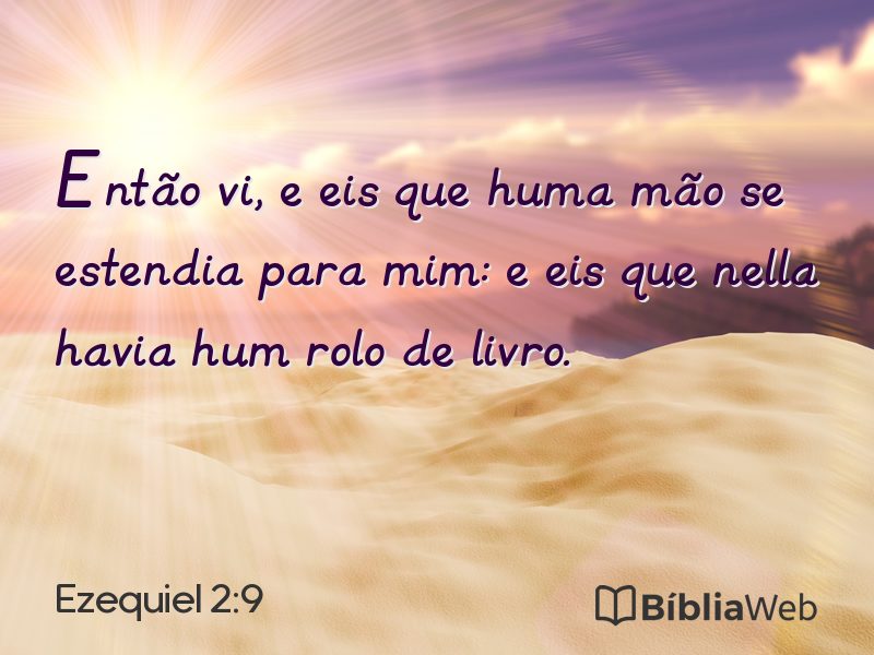 Ezequiel 2:9 em imagem para compartilhar