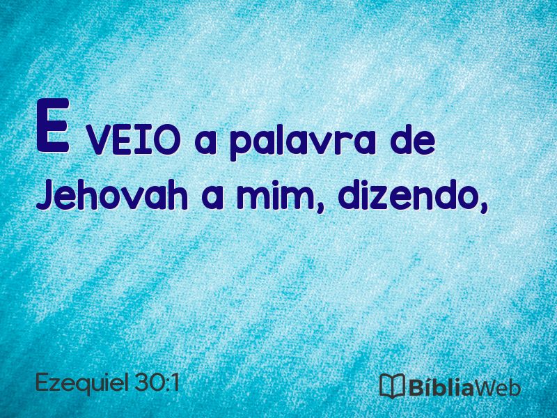 Ezequiel 30:1 em imagem para compartilhar
