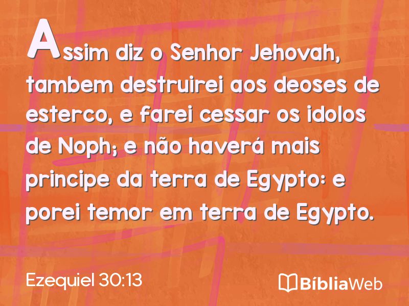 Ezequiel 30:13 em imagem para compartilhar