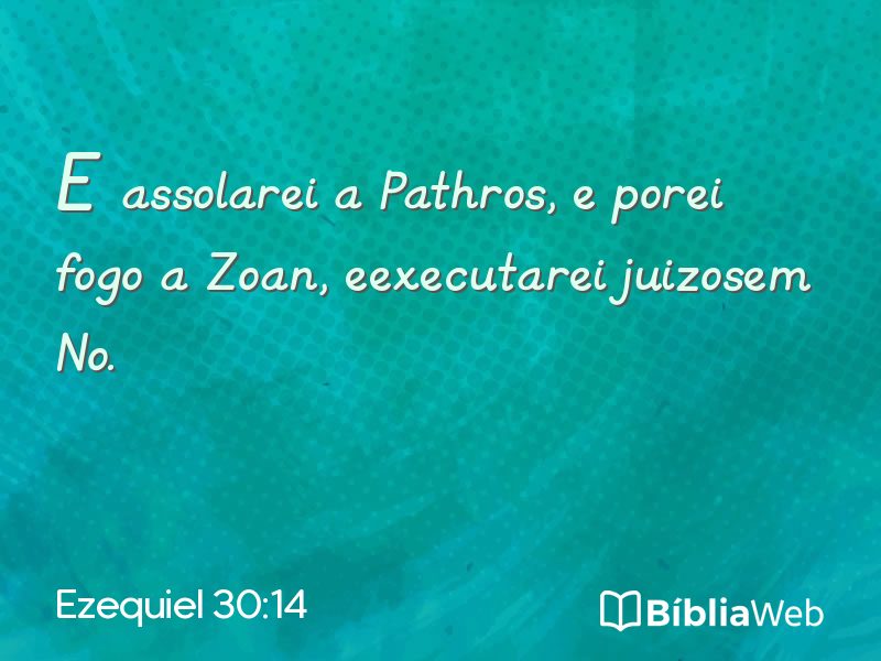 Ezequiel 30:14 em imagem para compartilhar