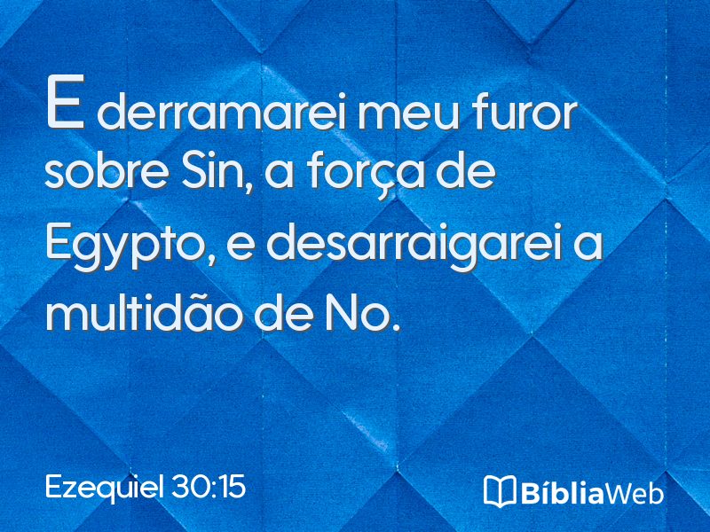 Ezequiel 30:15 em imagem para compartilhar