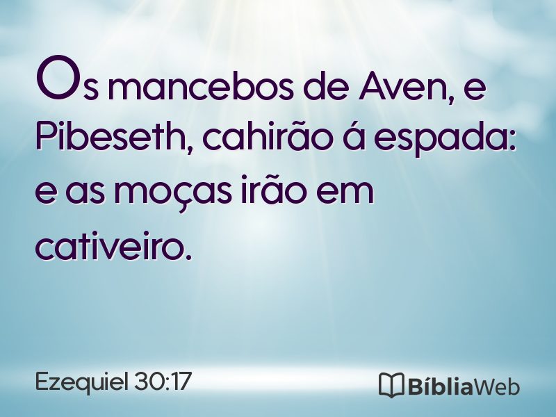 Ezequiel 30:17 em imagem para compartilhar