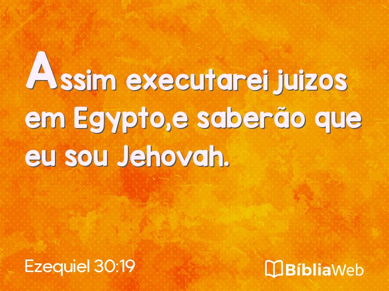 Ezequiel 30:19 em imagem para compartilhar