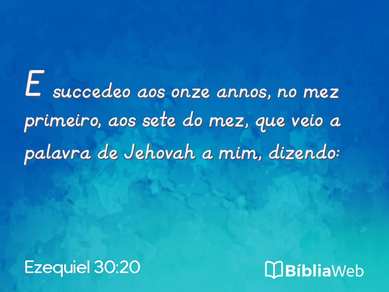Ezequiel 30:20 em imagem para compartilhar