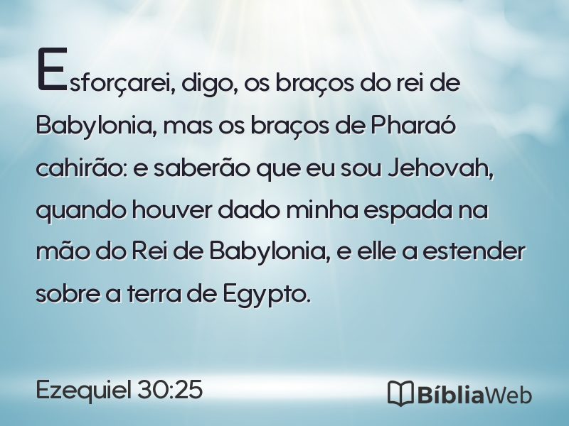 Ezequiel 30:25 em imagem para compartilhar