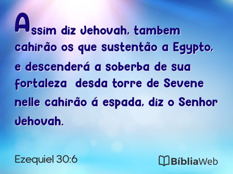 Ezequiel 30:6 em imagem para compartilhar