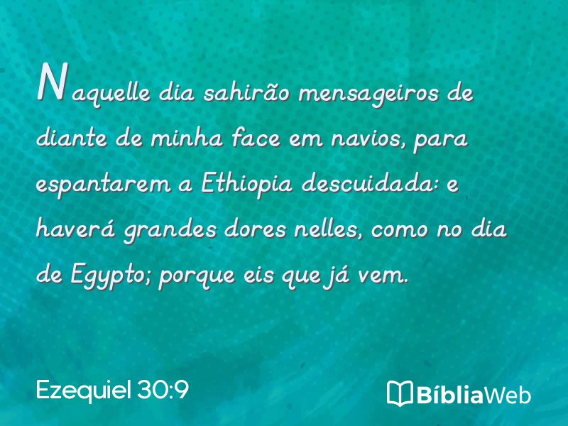 Ezequiel 30:9 em imagem para compartilhar