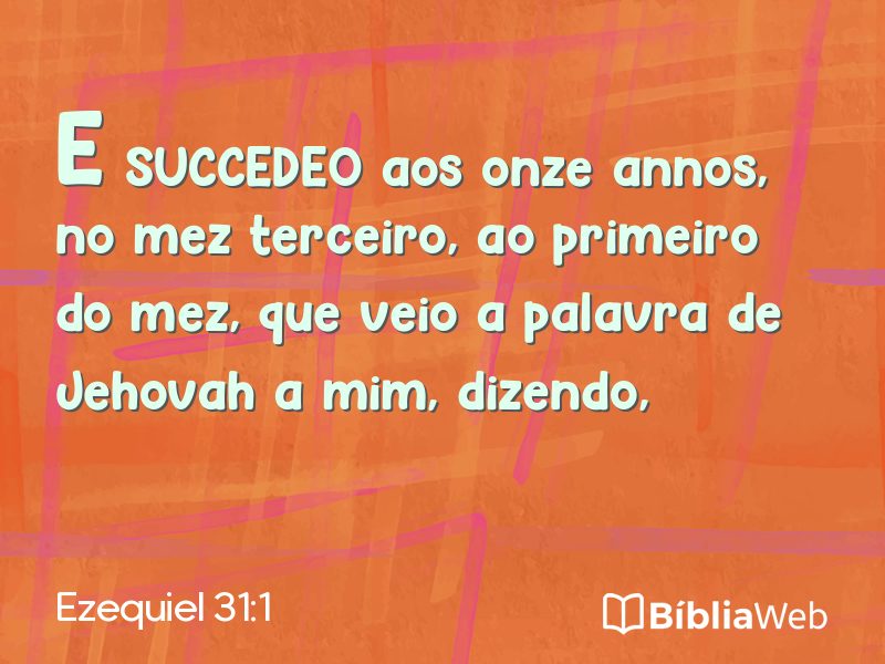 Ezequiel 31:1 em imagem para compartilhar