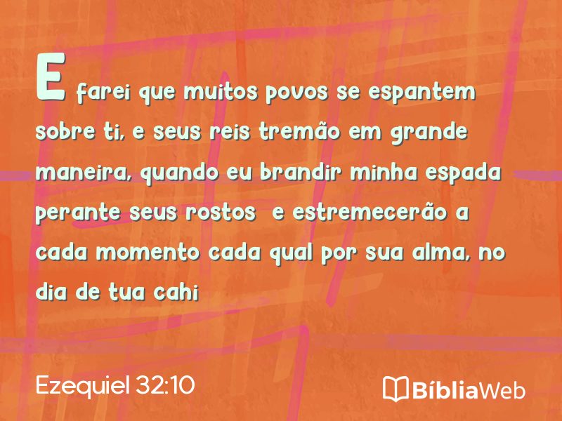 Ezequiel 32:10 em imagem para compartilhar
