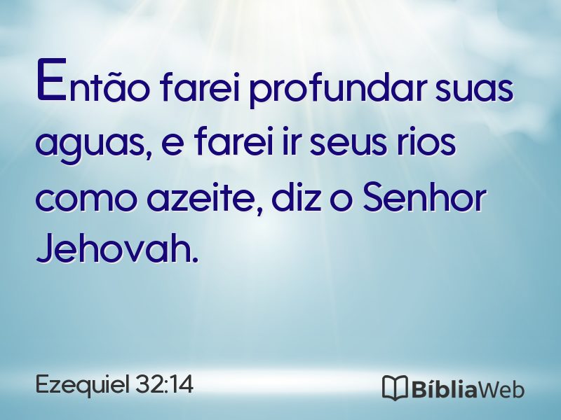 Ezequiel 32:14 em imagem para compartilhar