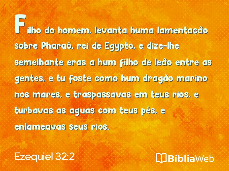 Ezequiel 32:2 em imagem para compartilhar