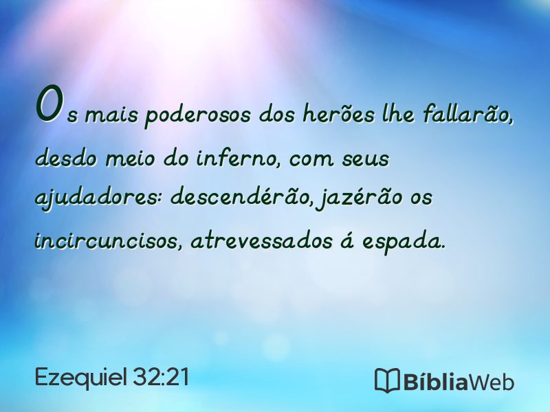 Ezequiel 32:21 em imagem para compartilhar
