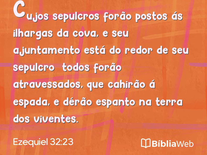 Ezequiel 32:23 em imagem para compartilhar