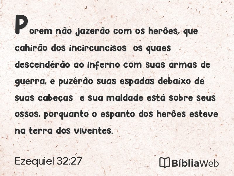 Ezequiel 32:27 em imagem para compartilhar