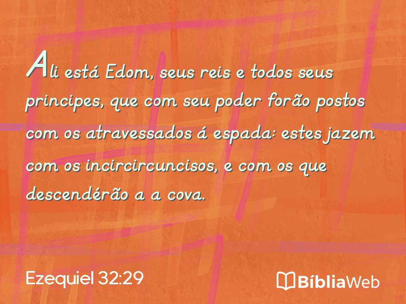Ezequiel 32:29 em imagem para compartilhar