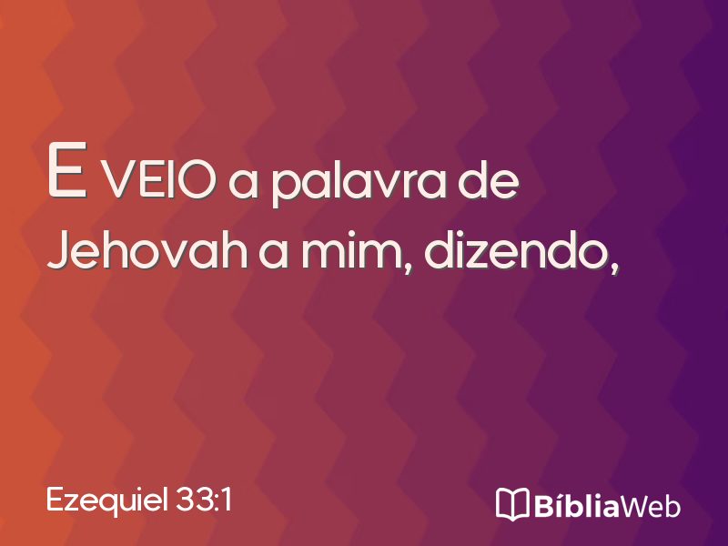 Ezequiel 33:1 em imagem para compartilhar