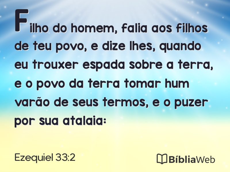 Ezequiel 33:2 em imagem para compartilhar