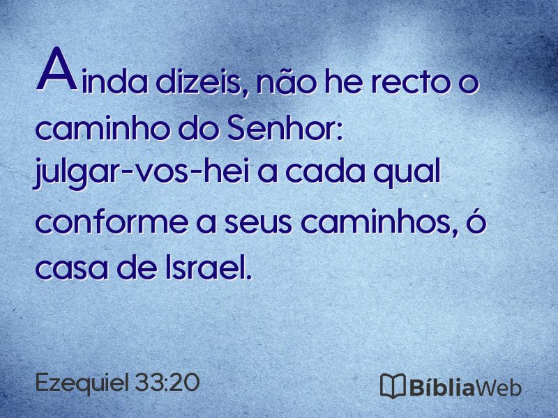 Ezequiel 33:20 em imagem para compartilhar