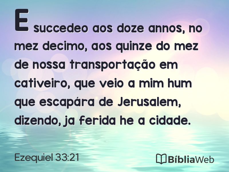 Ezequiel 33:21 em imagem para compartilhar