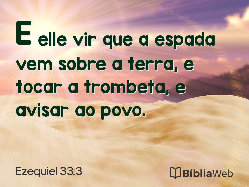 Ezequiel 33:3 em imagem para compartilhar
