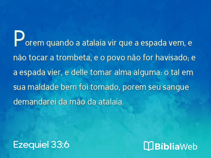 Ezequiel 33:6 em imagem para compartilhar