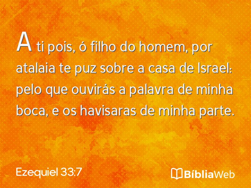 Ezequiel 33:7 em imagem para compartilhar
