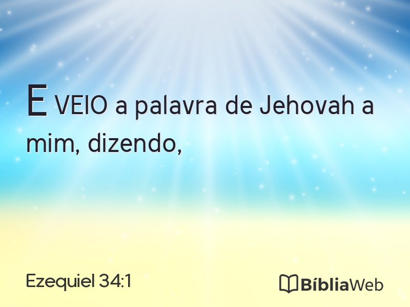Ezequiel 34:1 em imagem para compartilhar