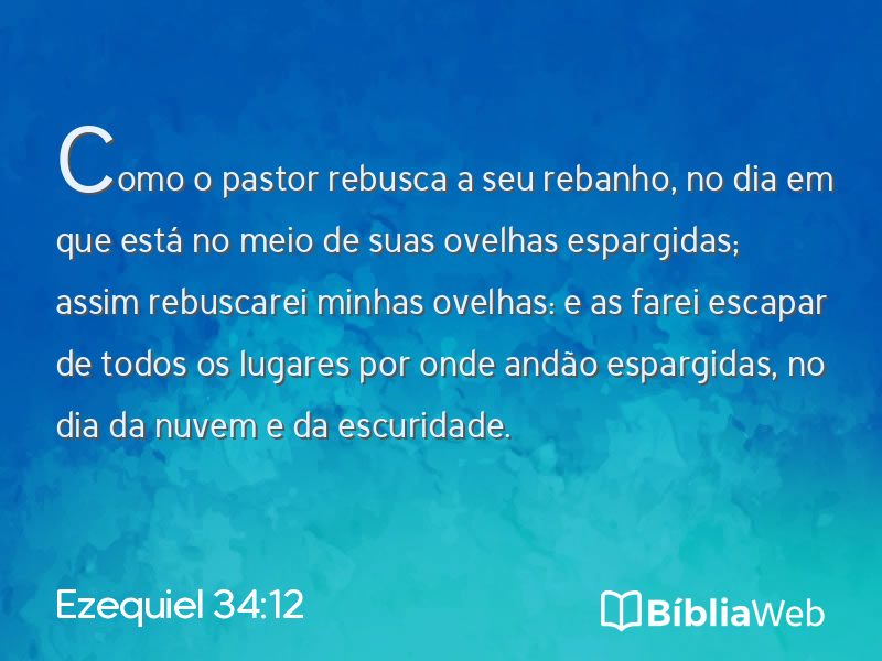 Ezequiel 34:12 em imagem para compartilhar