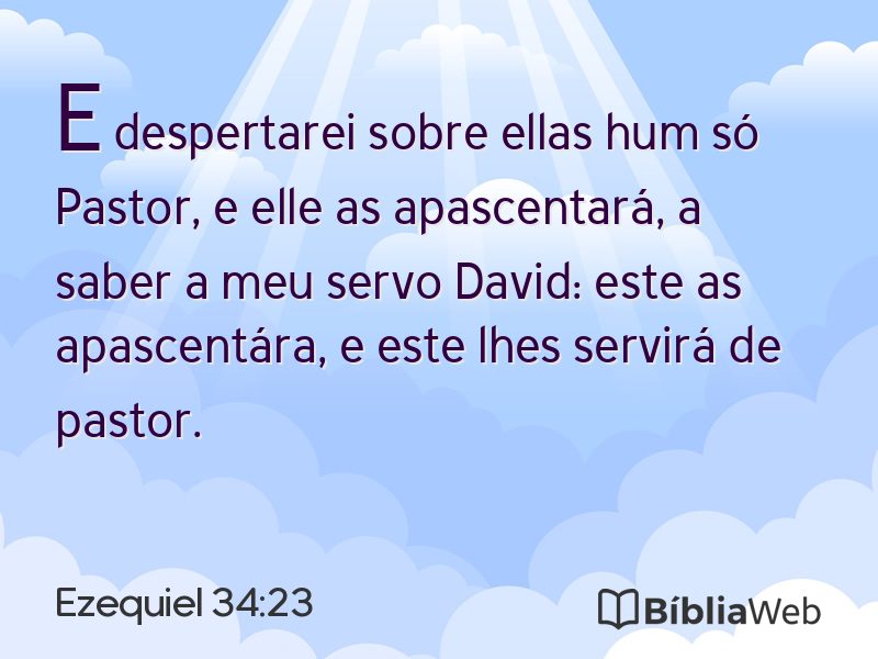 Ezequiel 34:23 em imagem para compartilhar