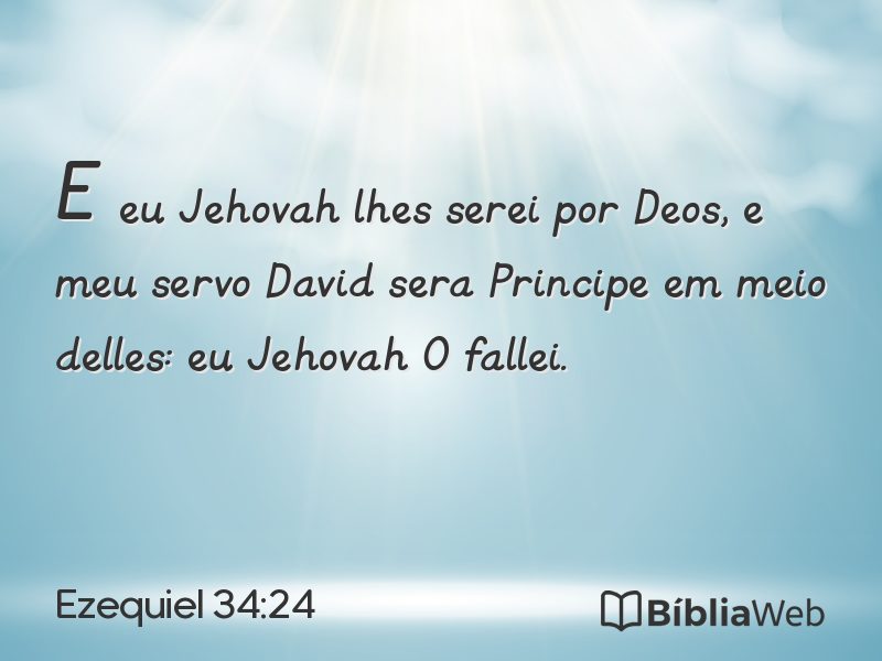Ezequiel 34:24 em imagem para compartilhar