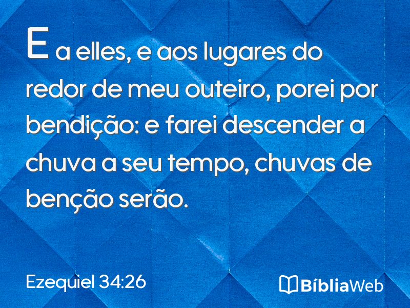 Ezequiel 34:26 em imagem para compartilhar