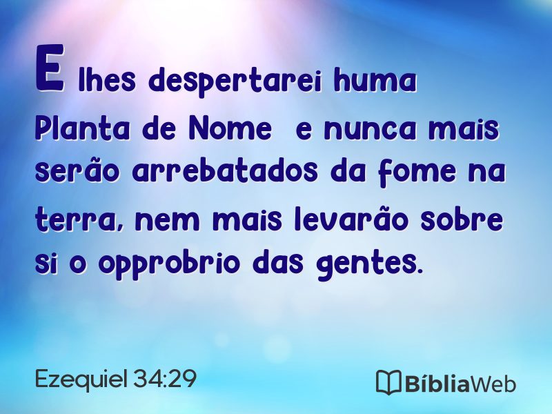 Ezequiel 34:29 em imagem para compartilhar