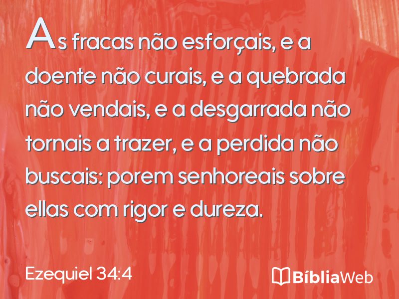 Ezequiel 34:4 em imagem para compartilhar