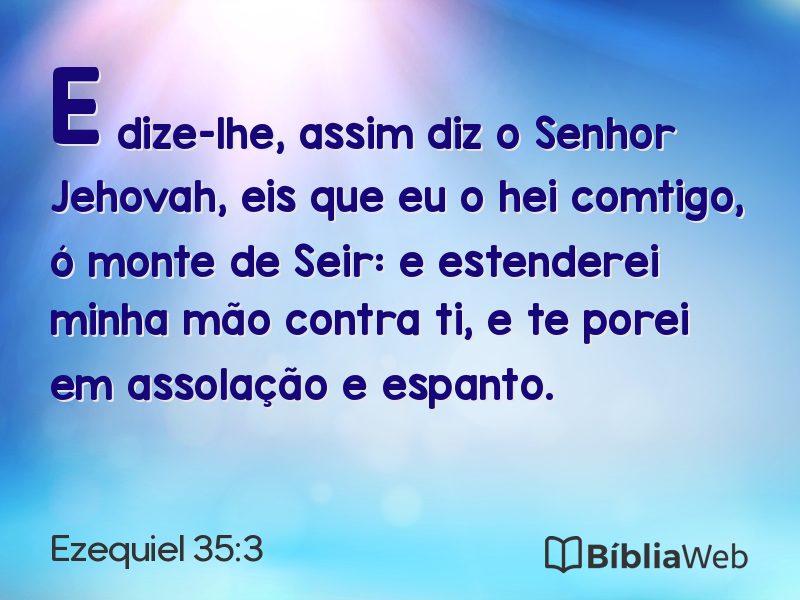 Ezequiel 35:3 em imagem para compartilhar