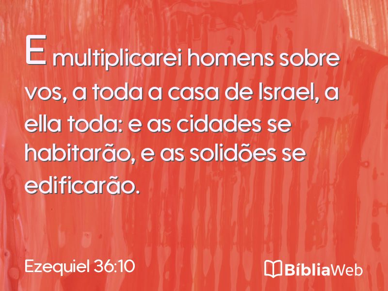 Ezequiel 36:10 em imagem para compartilhar