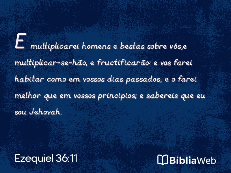 Ezequiel 36:11 em imagem para compartilhar