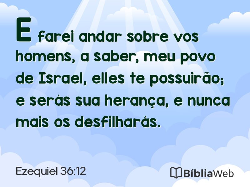 Ezequiel 36:12 em imagem para compartilhar