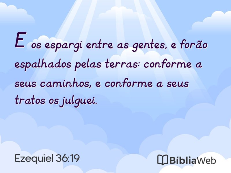 Ezequiel 36:19 em imagem para compartilhar