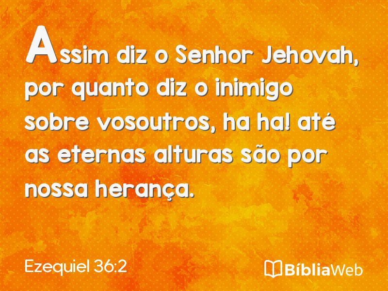 Ezequiel 36:2 em imagem para compartilhar