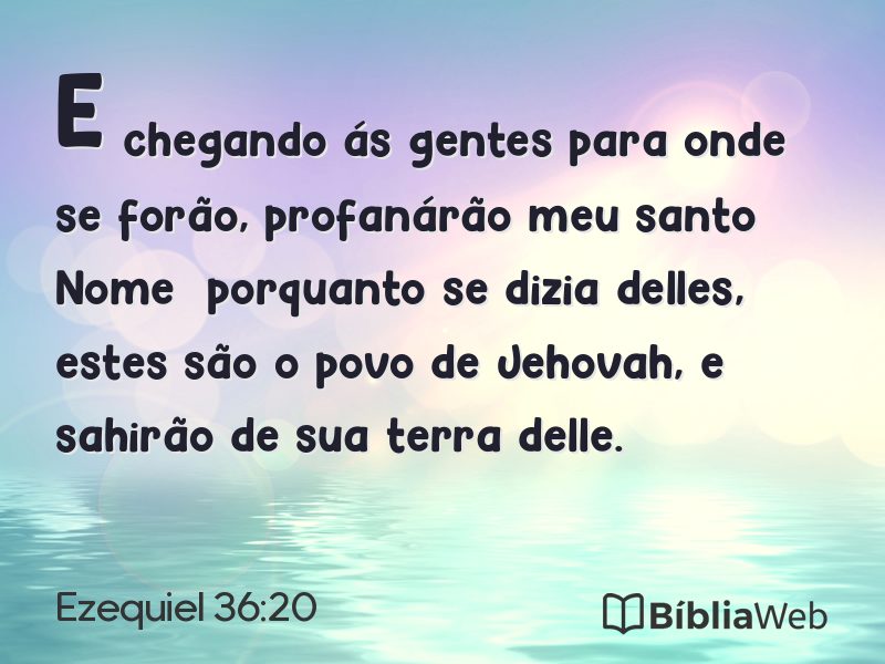 Ezequiel 36:20 em imagem para compartilhar