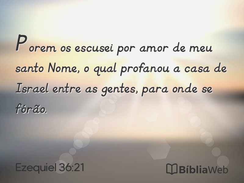 Ezequiel 36:21 em imagem para compartilhar