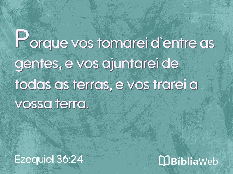 Ezequiel 36:24 em imagem para compartilhar