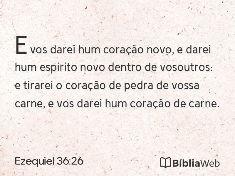Ezequiel 36:26 em imagem para compartilhar