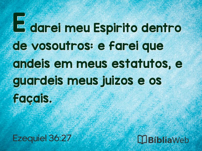 Ezequiel 36:27 em imagem para compartilhar