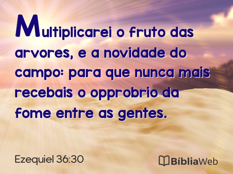 Ezequiel 36:30 em imagem para compartilhar