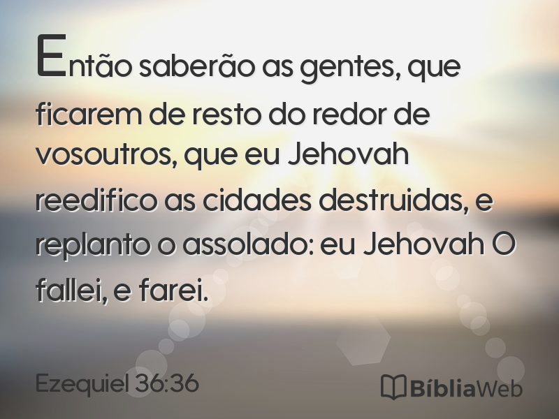 Ezequiel 36:36 em imagem para compartilhar