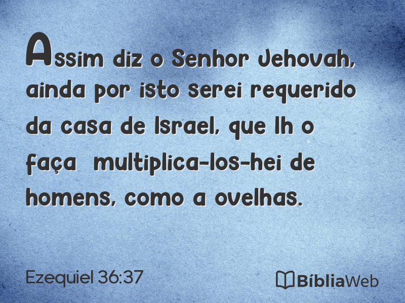 Ezequiel 36:37 em imagem para compartilhar
