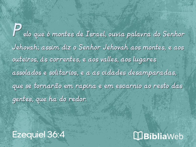 Ezequiel 36:4 em imagem para compartilhar