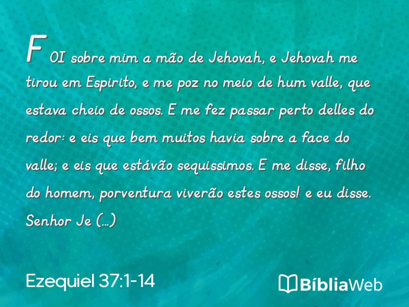 Ezequiel 37:1-14 em imagem para compartilhar